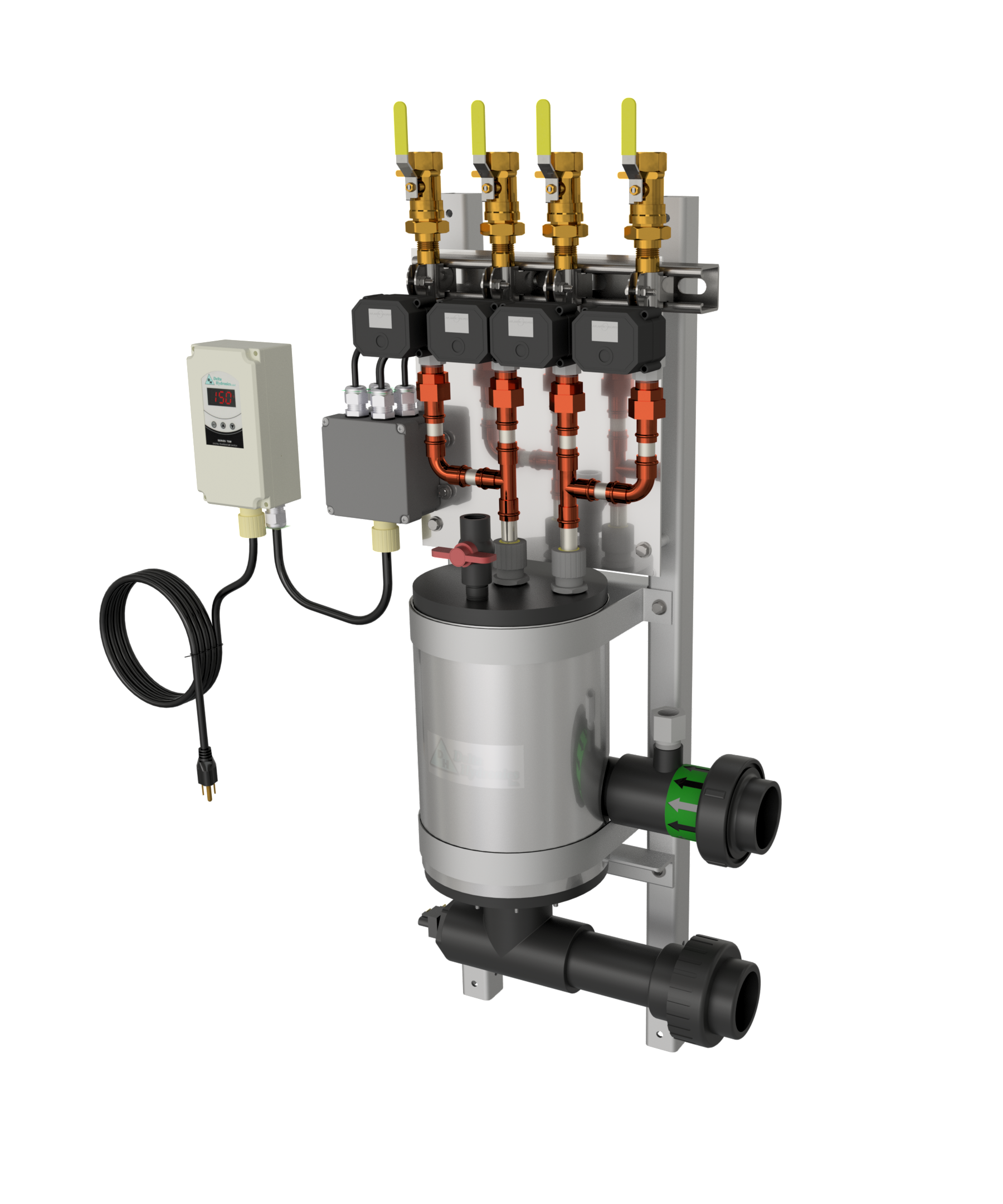 MiniMarine - Heat Exchanger - 4 Valves
